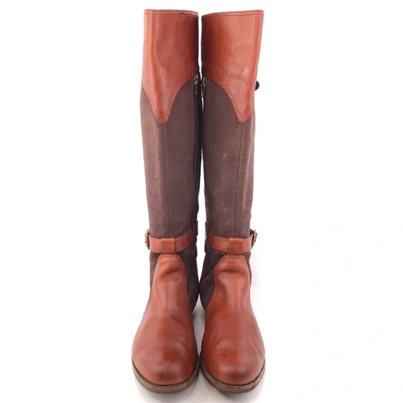 Patagonia Addie Rider Brown Leather Tall Riding Boots 9.5 - Picture 4 of 16